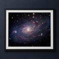 Framed print mockup — M33 Spiral Galaxy in Trianglum
