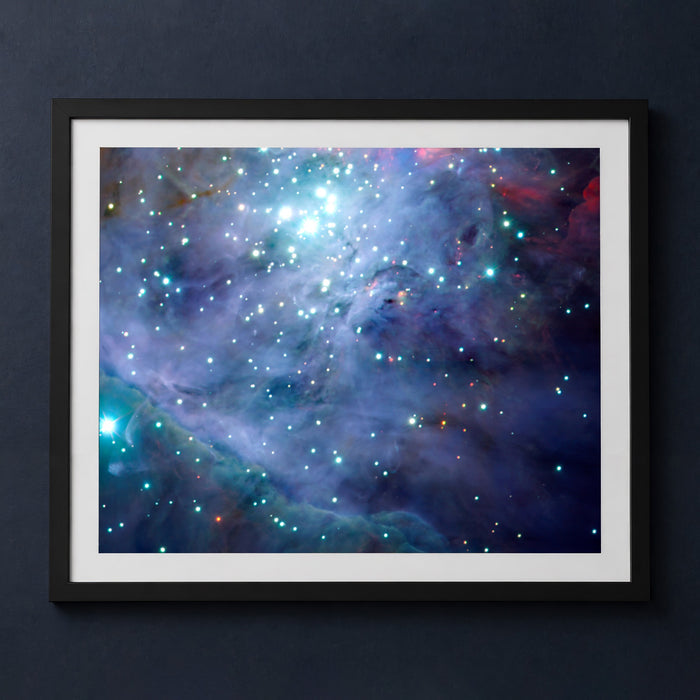 Framed print mockup — M42 The Great Orion at Paranal