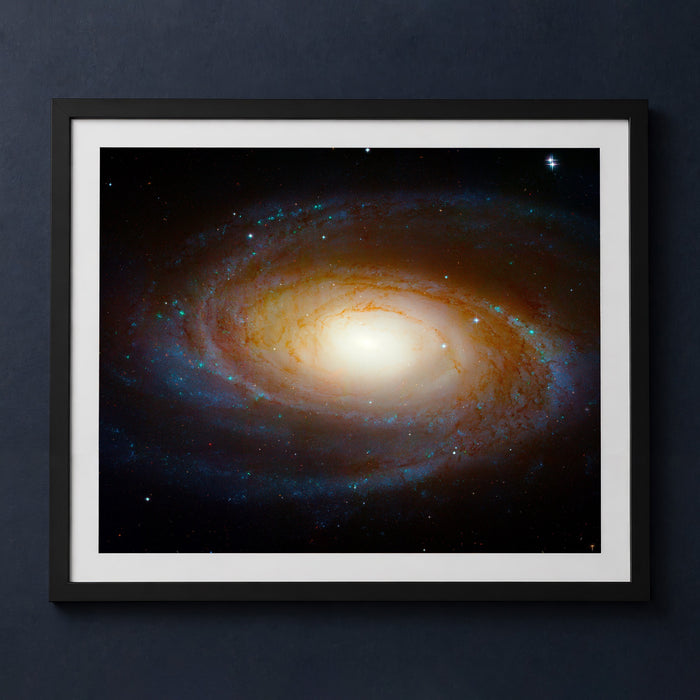 Framed print mockup — M81 Spiral Galaxy