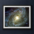 Framed print mockup — M83 Southern Pinwheel