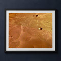 Framed print mockup — Mars Frozen Sea