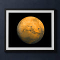Framed print mockup — Mars Grand Canyon