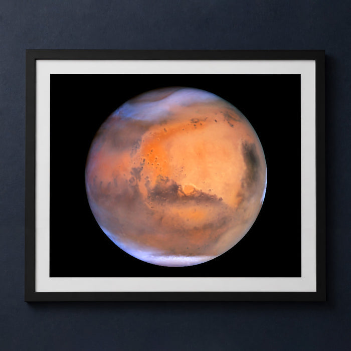Framed print mockup — Mars Perfect Dust Storm