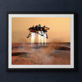 Framed print mockup — Mars Phoenix Touchdown