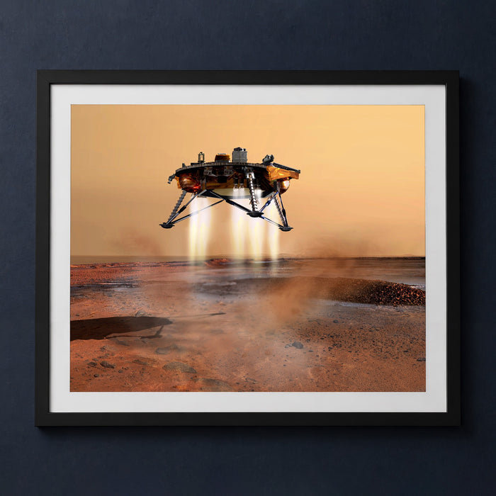 Framed print mockup — Mars Phoenix Touchdown