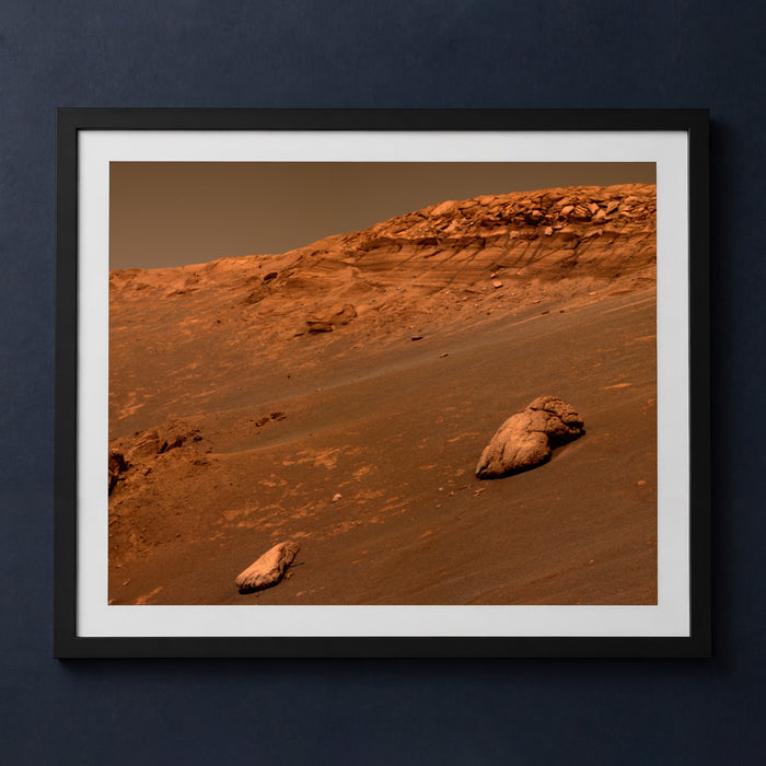 Framed print mockup — Mars Wopmay Rock
