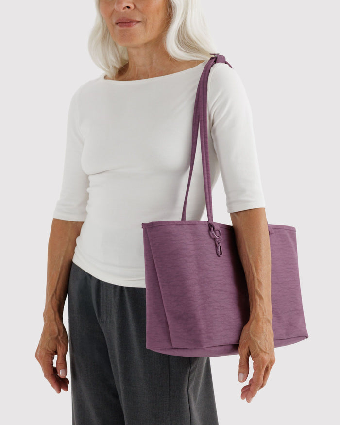 Medium Nylon Reversible Tote - Wild Plum Mix