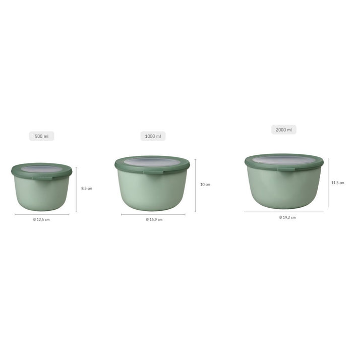 Mepal Cirqula Round Large Set - 3 Piece
