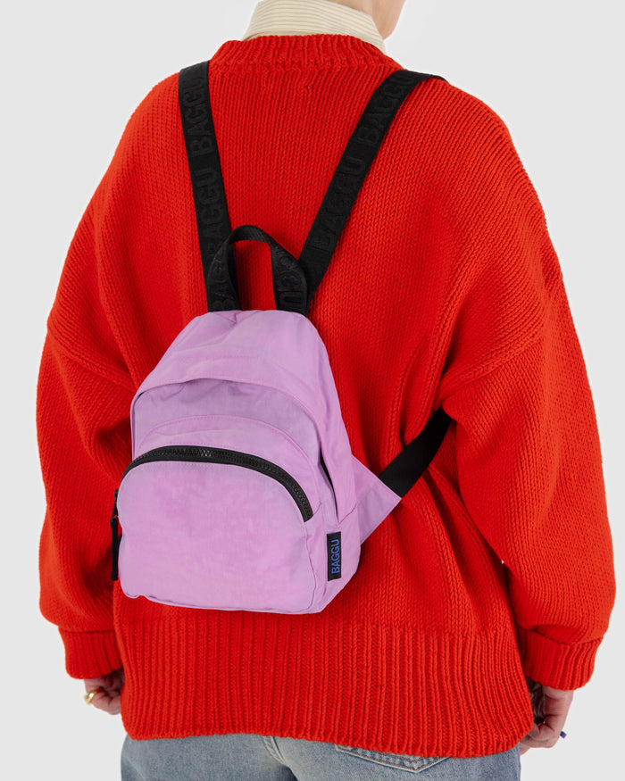 Mini Nylon Backpack - Peony