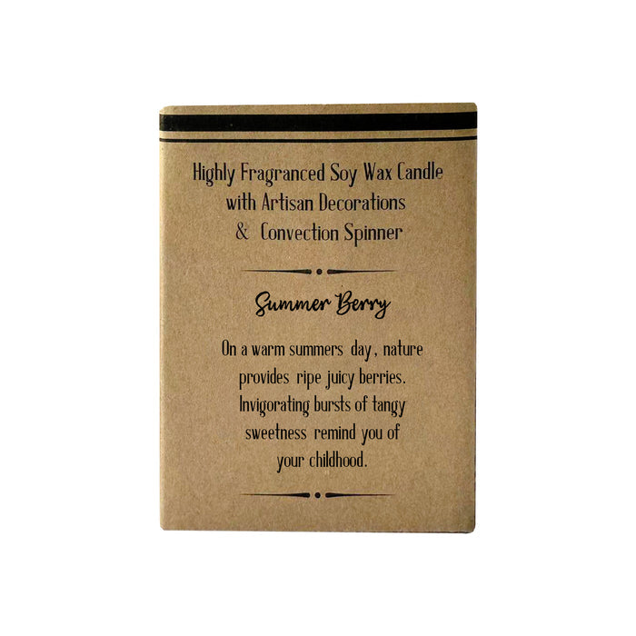 Naked Cello - Convection Spinner Candle 200g - Summer Berry
