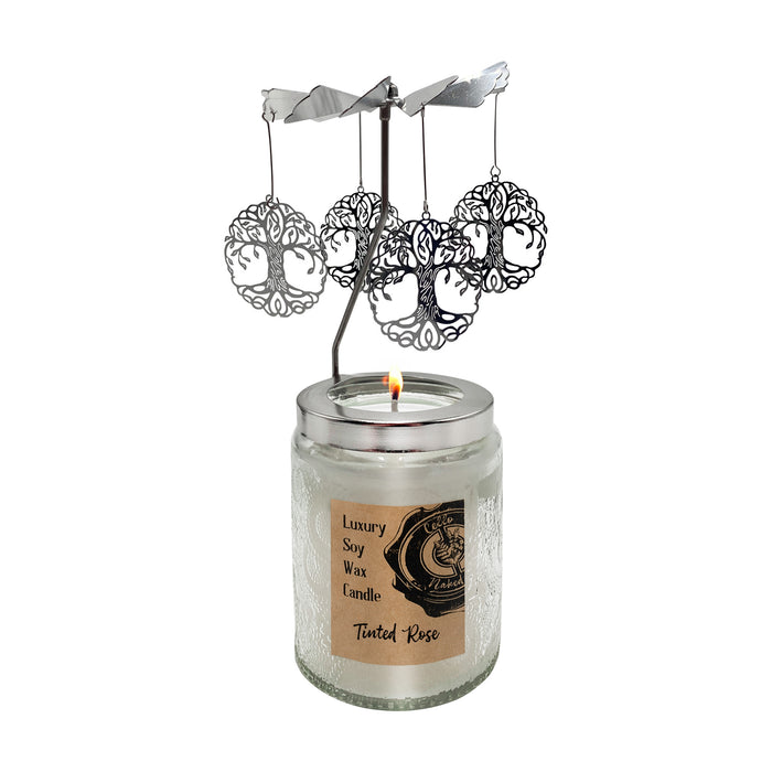 Naked Cello - Convection Spinner Candle 200g - Tinted Rose