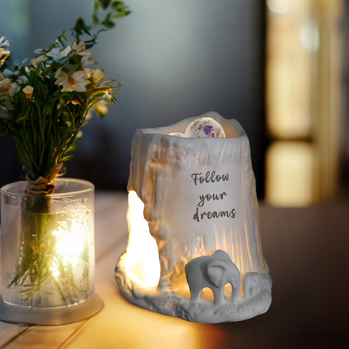 Naked Cello - Elephant Tealight Burner - Follow Your Dreams