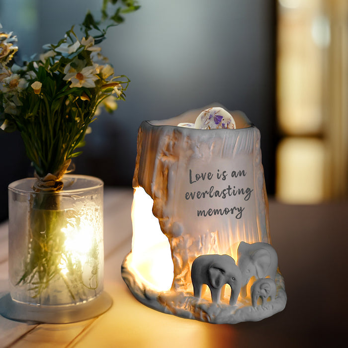Naked Cello - Elephant Tealight Burner - Love Is an Everlasting Memory