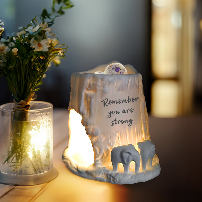 Naked Cello - Elephant Tealight Burner - Remember You Are Strong