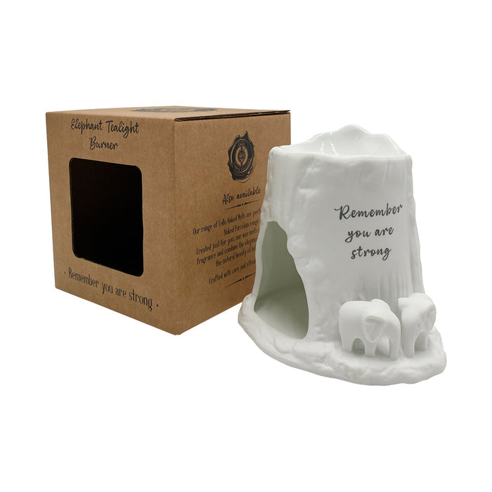 Naked Cello - Elephant Tealight Burner - Remember You Are Strong