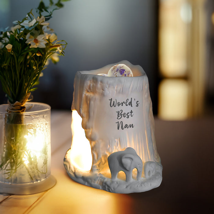 Naked Cello - Elephant Tealight Burner - World's Best Nan