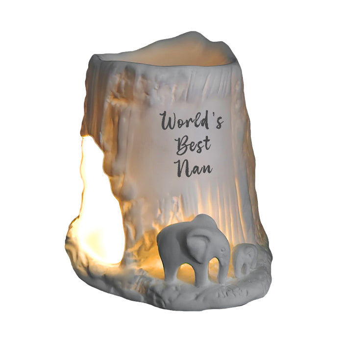 Naked Cello - Elephant Tealight Burner - World's Best Nan