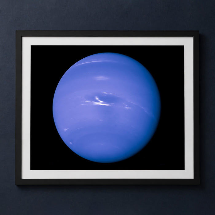 Framed print mockup — Neptune from Voyager