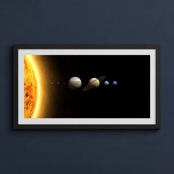 Framed print mockup — New Solar System