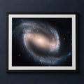 Framed print mockup — NGC1300 Barred Spiral