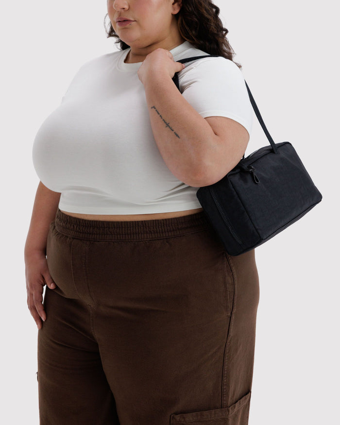 Nylon Bowler Bag - Black