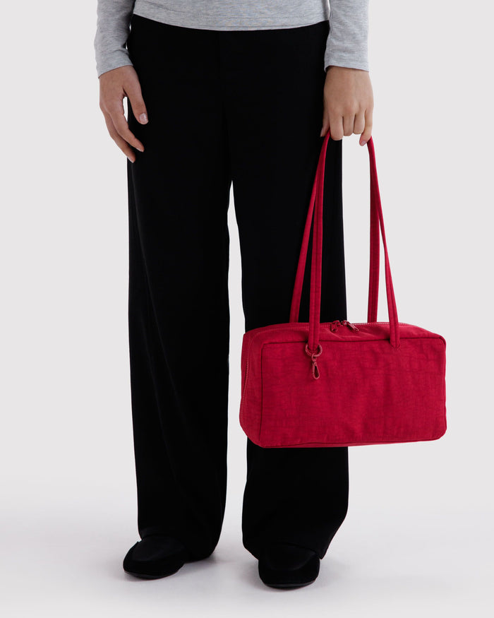 Nylon Bowler Bag - Cherry