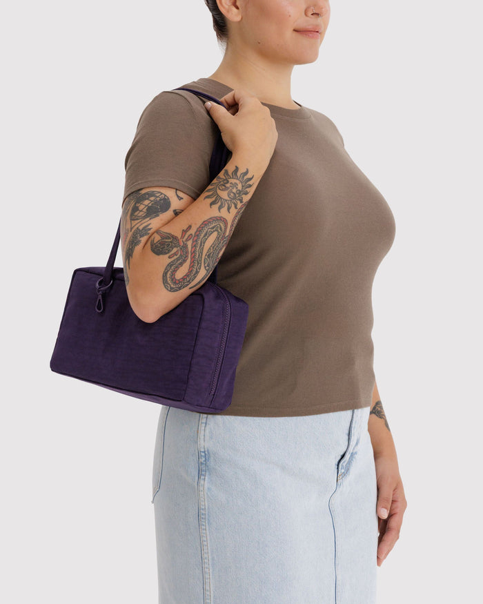 Nylon Bowler Bag - Fig