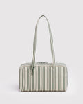 Nylon Bowler Bag - Sage Stripe