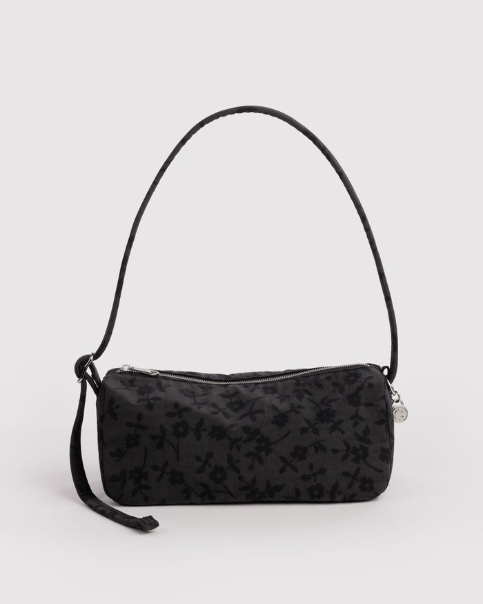 Nylon Loaf Bag - Charcoal Ditsy Floral