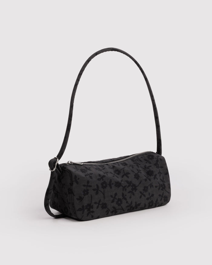 Nylon Loaf Bag - Charcoal Ditsy Floral