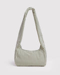 Nylon Meringue Bag - Sage Stripe