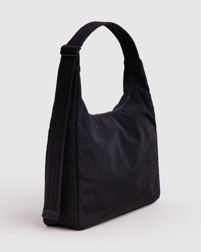 Nylon Shoulder Bag - Black