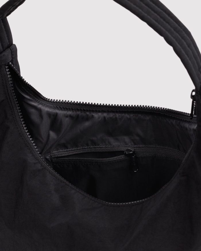 Nylon Shoulder Bag - Black