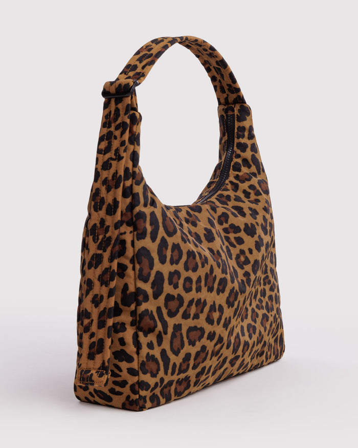 Nylon Shoulder Bag - Leopard