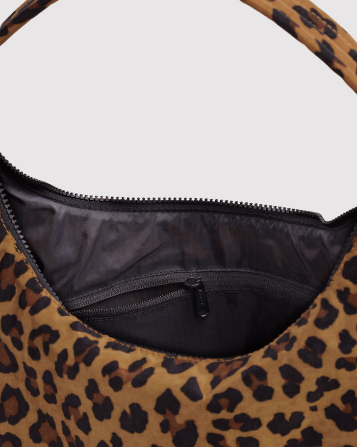 Nylon Shoulder Bag - Leopard