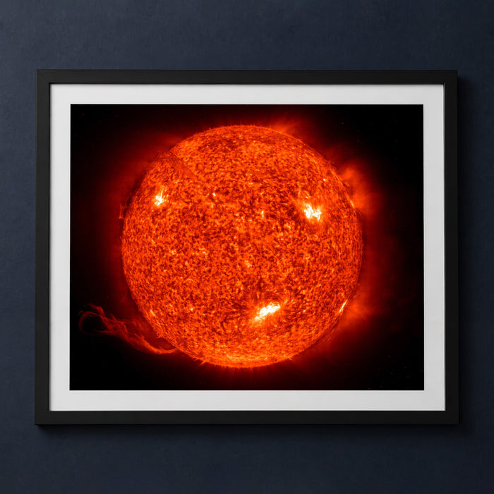 Framed print mockup — Our Sun