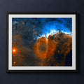 Framed print mockup — Pelican Nebula Kitt Peak