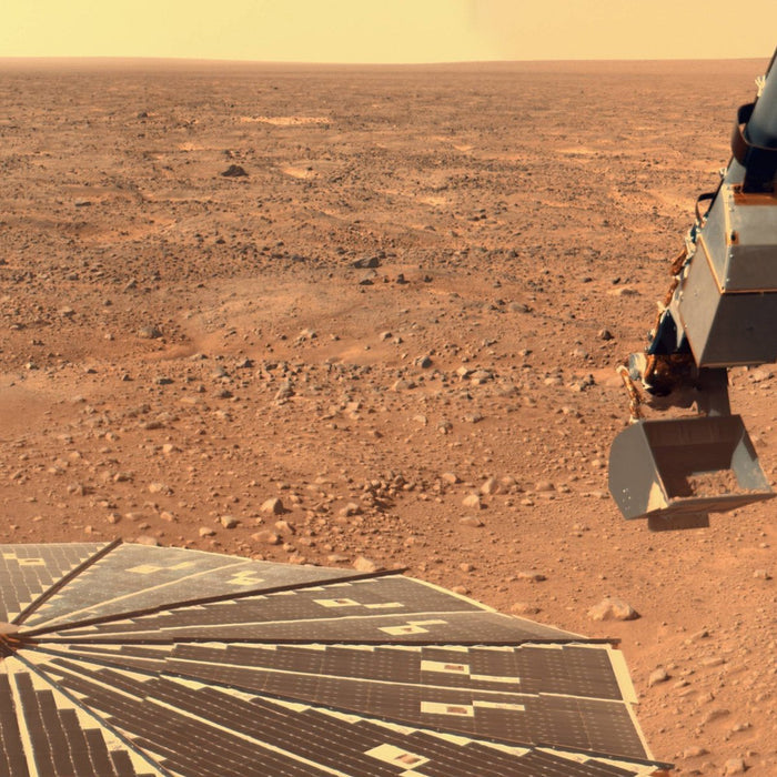 Phoenix Inspects Samples - high resolution space images - Sky Image Lab