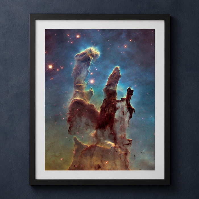 Framed print mockup — Pillars of Creation