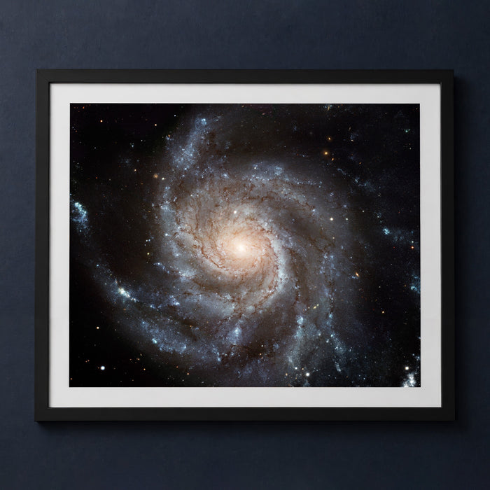Framed print mockup — Pinwheel Galaxy
