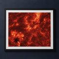 Framed print mockup — Plasma Downflows in Spicules