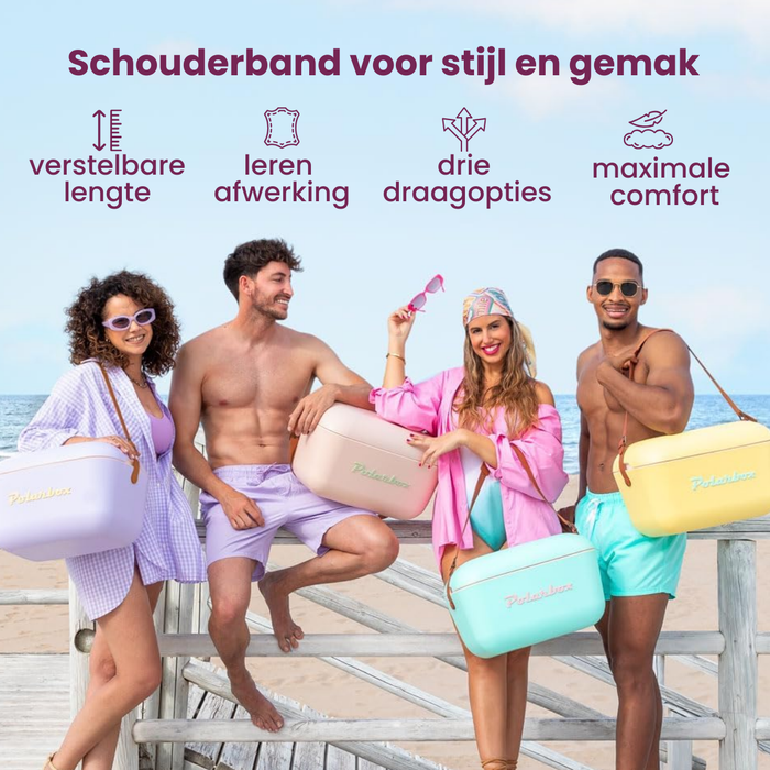 Polarbox Koelbox met Schouderband - Lichtblauw - 12 liter