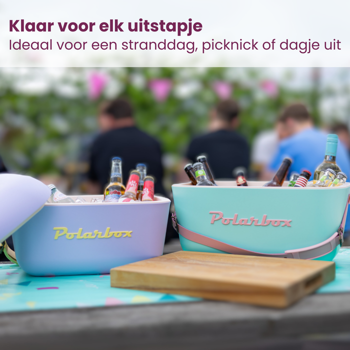 Polarbox Koelbox met Schouderband - Lichtblauw - 12 liter