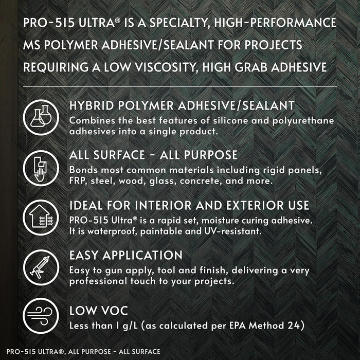 PRO-515 Ultra® All-Purpose, All-Surface Construction Adhesive Kit