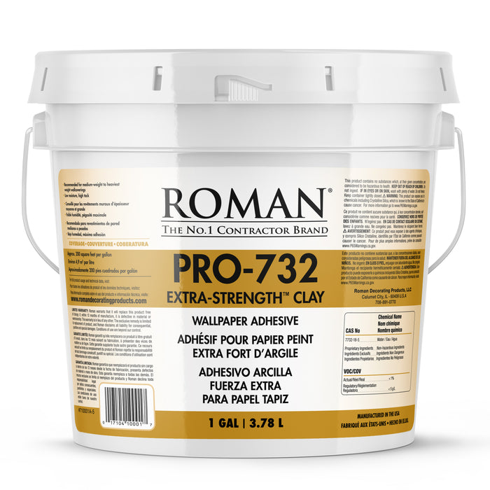 PRO-732 Extra-Strength™ Clay Wallcovering Adhesive
