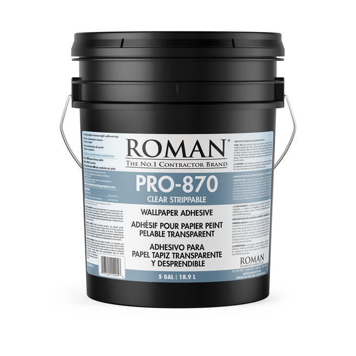 PRO-870 Clear Strippable Wallcovering Adhesive