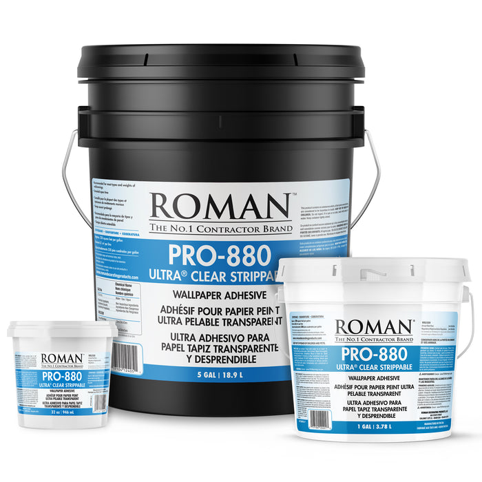 PRO-880 Ultra® Clear Strippable Wallcovering Adhesive