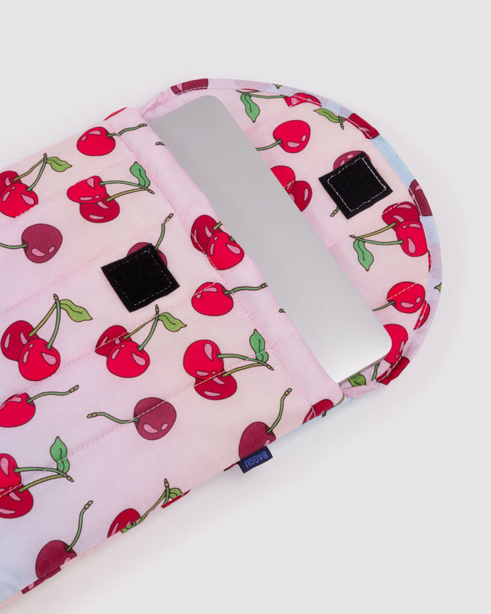 Puffy Laptop Sleeve 13"/14" - Cherries