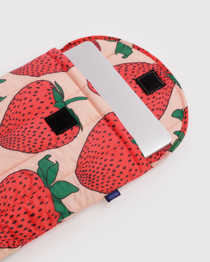 Puffy Laptop Sleeve 13"/14" - Strawberry