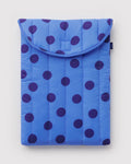 Puffy Laptop Sleeve 16" - Blue Polka Dot